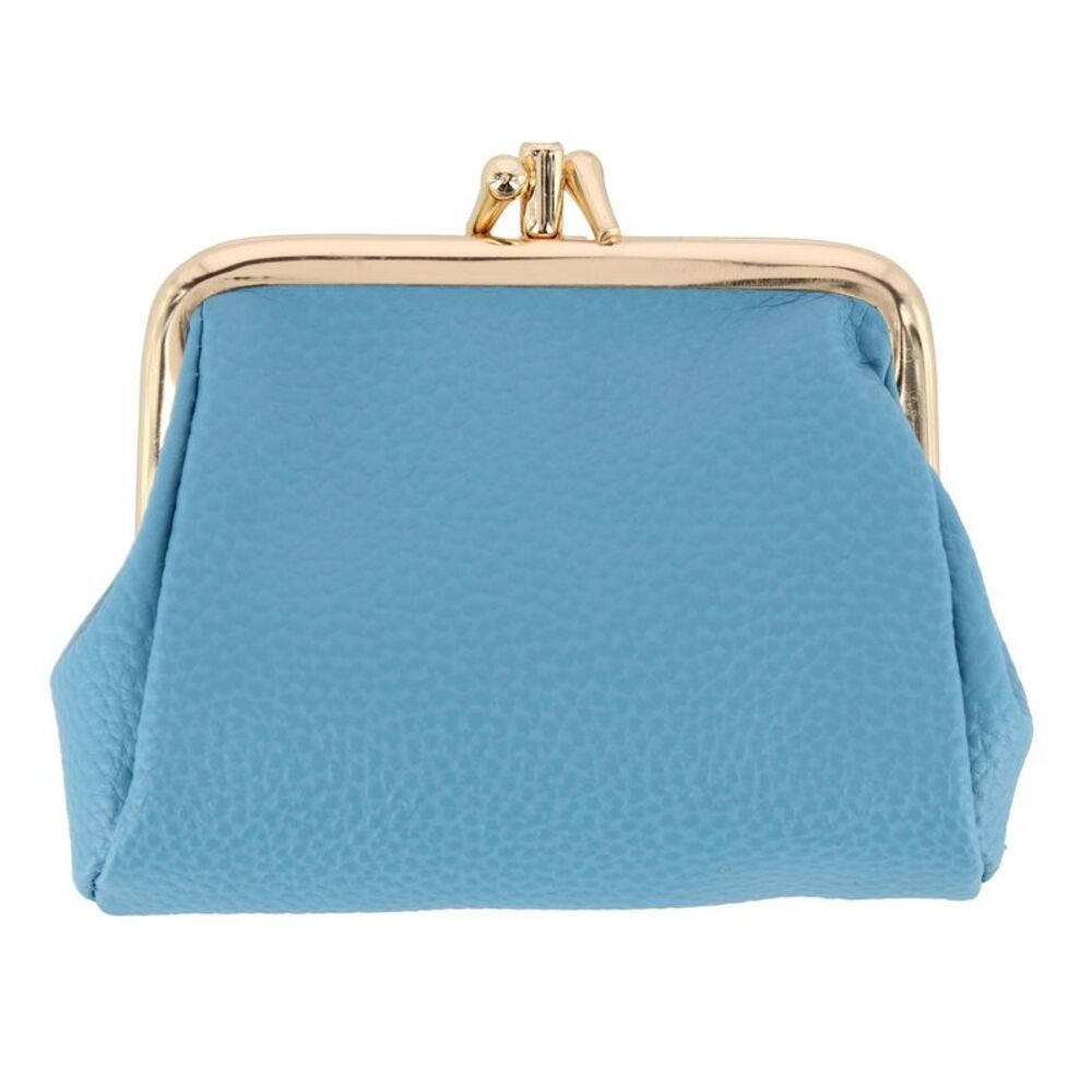Julia Buxton Women's Premium Faux Leather Triple Frame Coin Purse Wallet